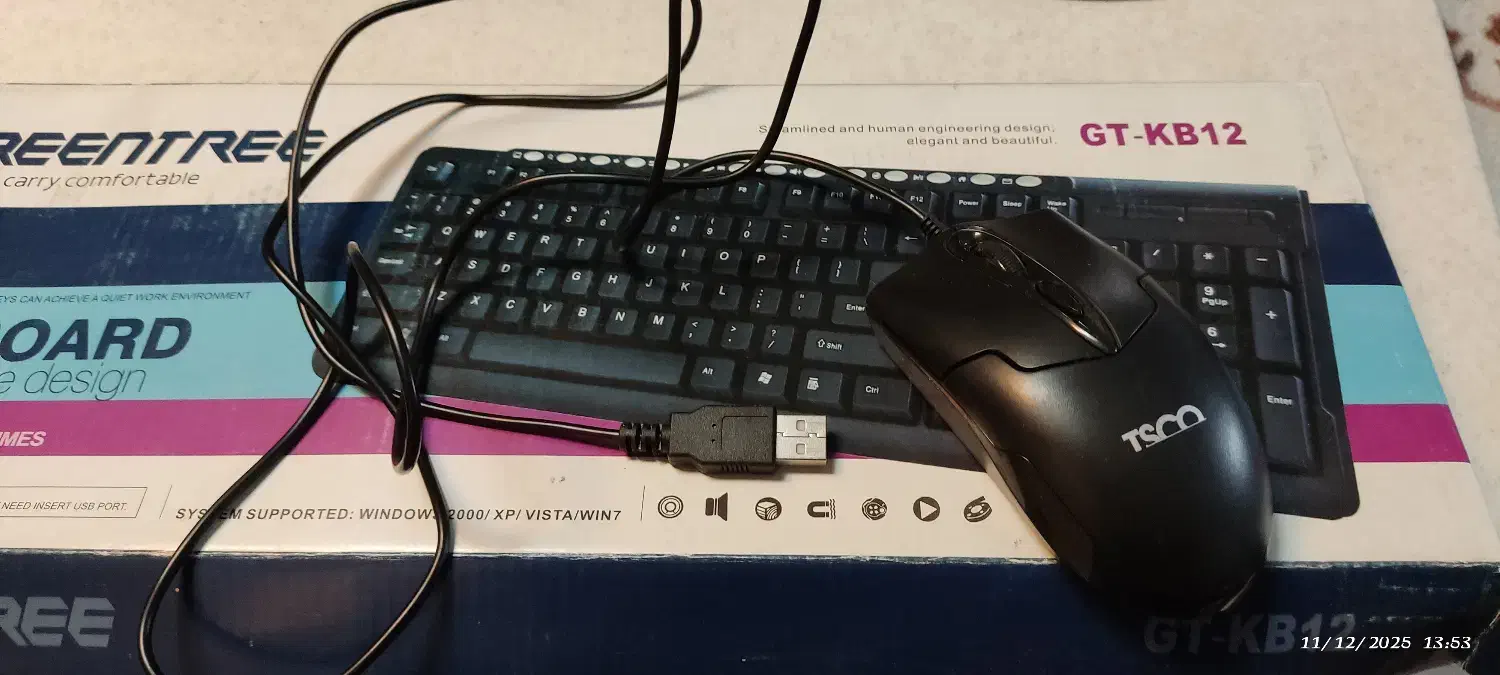 مانیتور S19C325N plus با ست کیبورد وماوس تسکو|قطعات و لوازم جانبی رایانه|کرج, شهرک بنفشه|دیوار