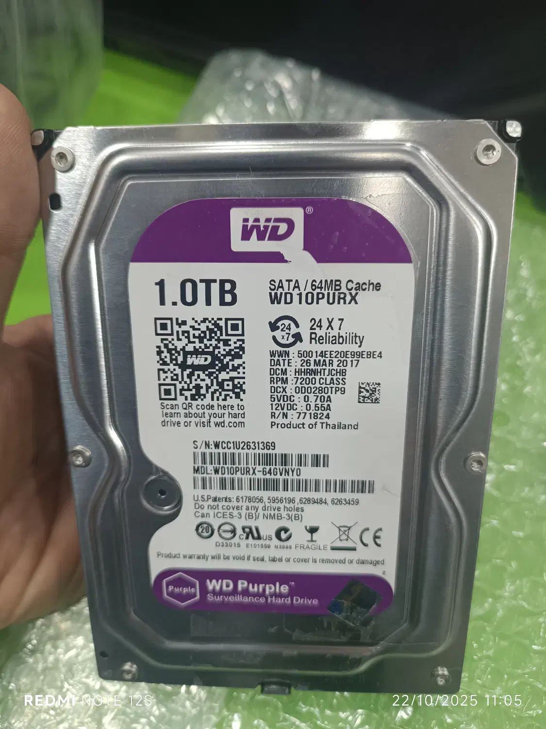 هارد اکسترنال و اینترنال ۱ترابایت وسترن دیجیتال|قطعات و لوازم جانبی رایانه|مرند, |دیوار