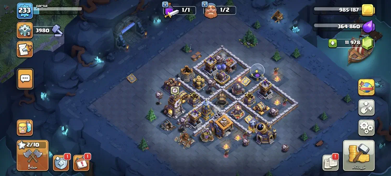 اکانت کلش لول 233 تان 15|کنسول، بازی ویدئویی و آنلاین|نقده, |دیوار