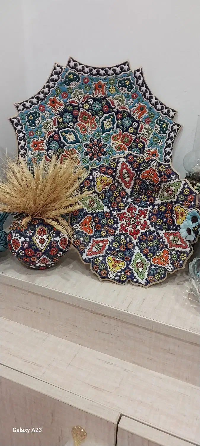 ظروف مینا کاری شده|صنایع دستی و سایر لوازم تزئینی|رشت, دیانتی|دیوار