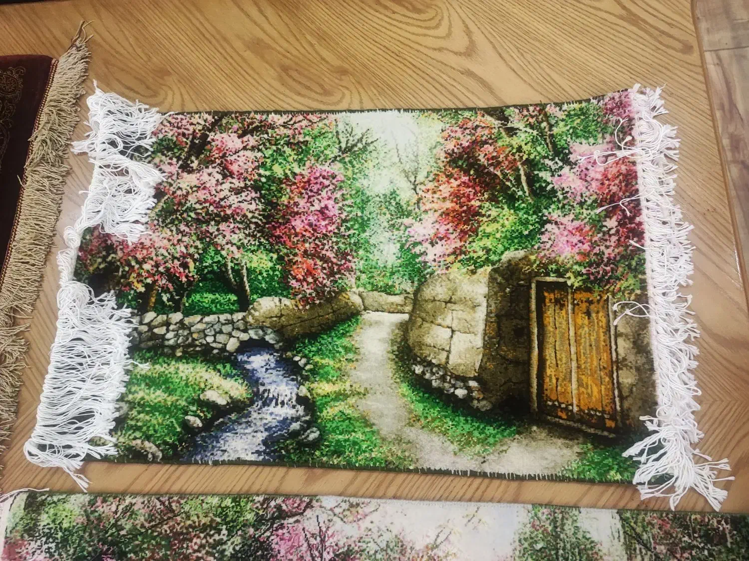 تابلو فرش دست باف تبریز نو گل و تارو پود ابریشم|تابلو فرش|تهران, حکمت|دیوار