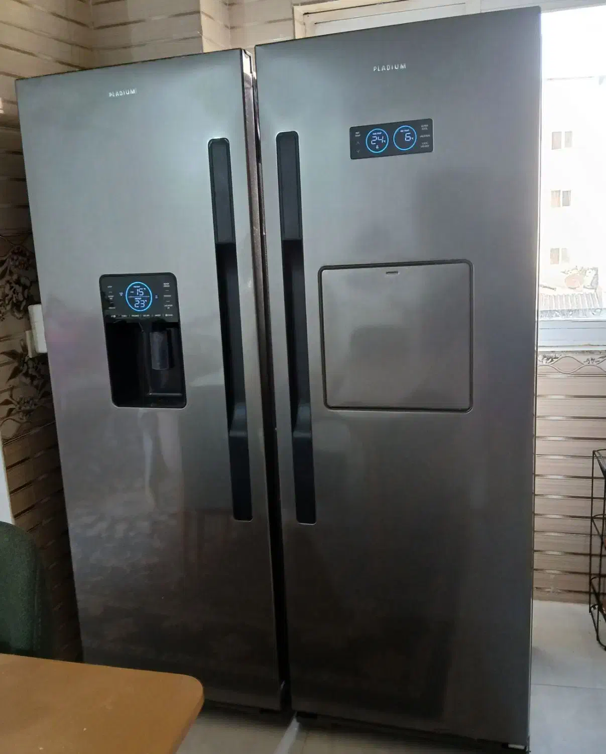 یخچال و فریزر دوقلو پلادیوم(الکترو استیل)طرح ساید|یخچال و فریزر|گرگان, |دیوار