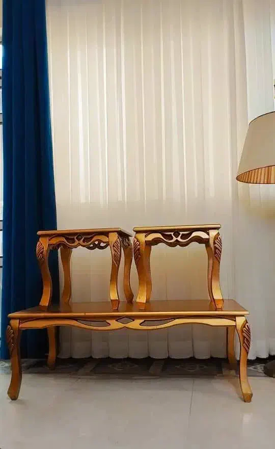 میز جلو مبلی  به همراه دو عدد عسلی|مبلمان خانگی و میز عسلی|املش, |دیوار