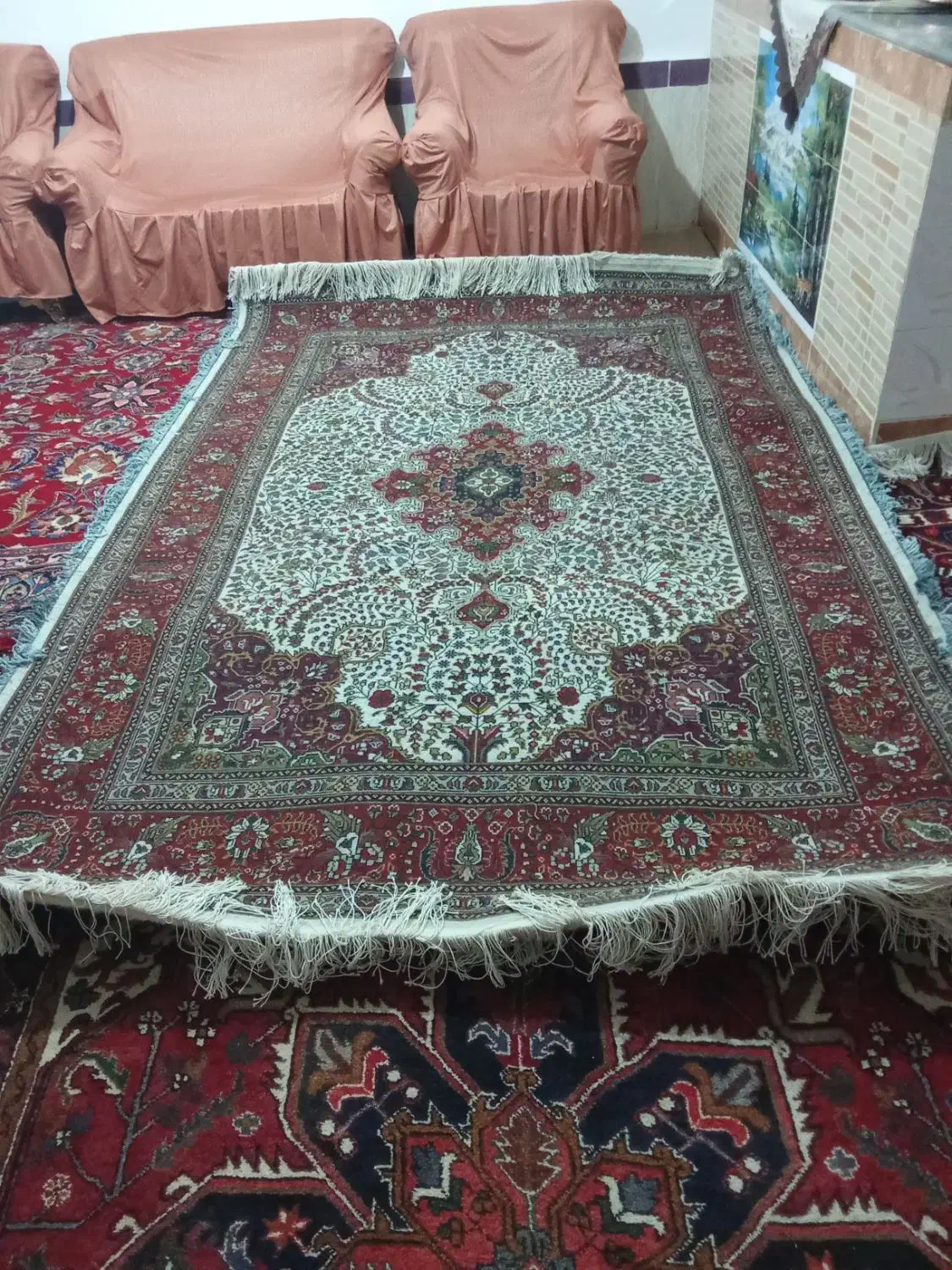 فرش کرمان قلم|فرش|تبریز, |دیوار