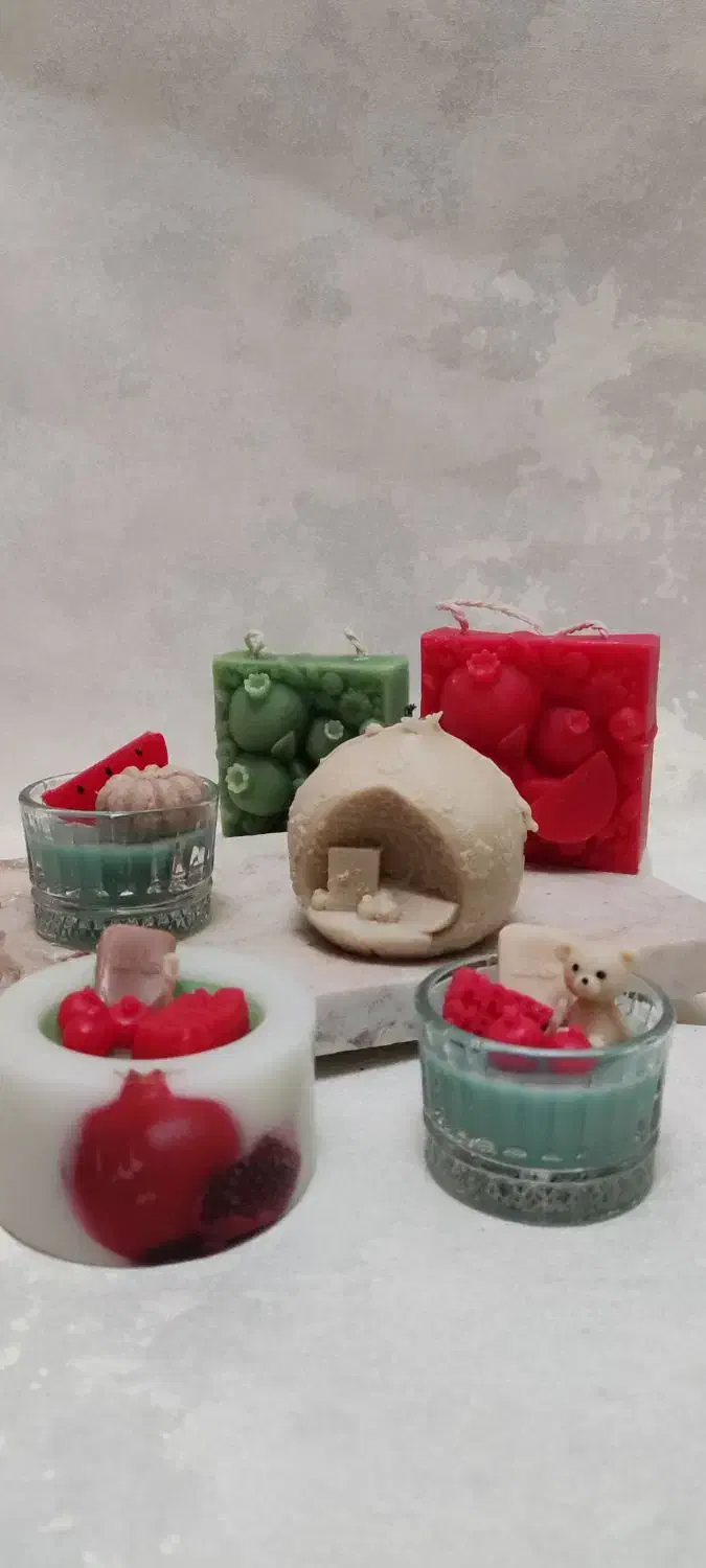 فروش شمع های یلدایی|صنایع دستی و سایر لوازم تزئینی|ری, سرتخت|دیوار