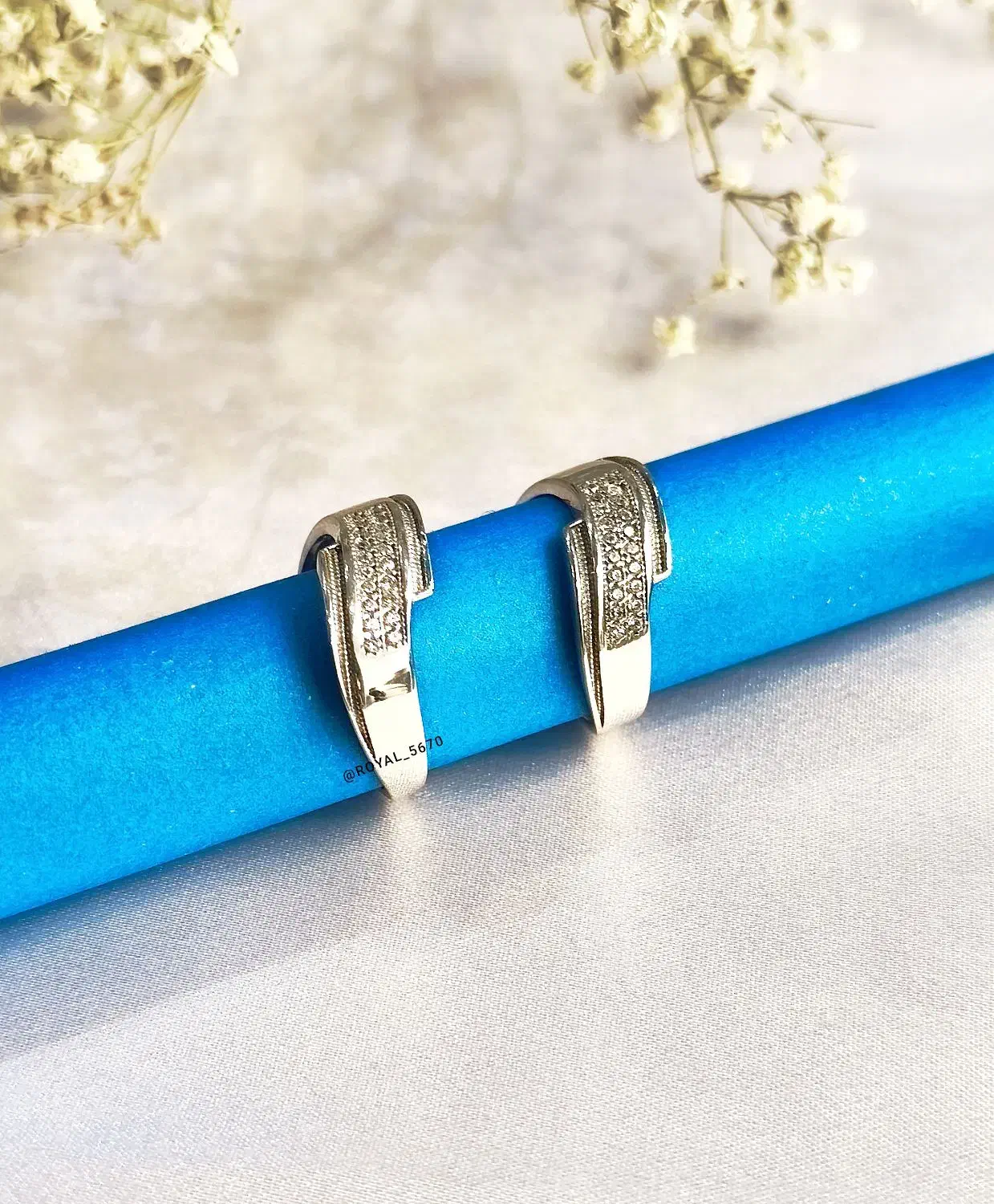 حلقه ست نقره نامزدی مدل هشت پر مشابه طلا|بدلیجات|مشهد, طلاب|دیوار