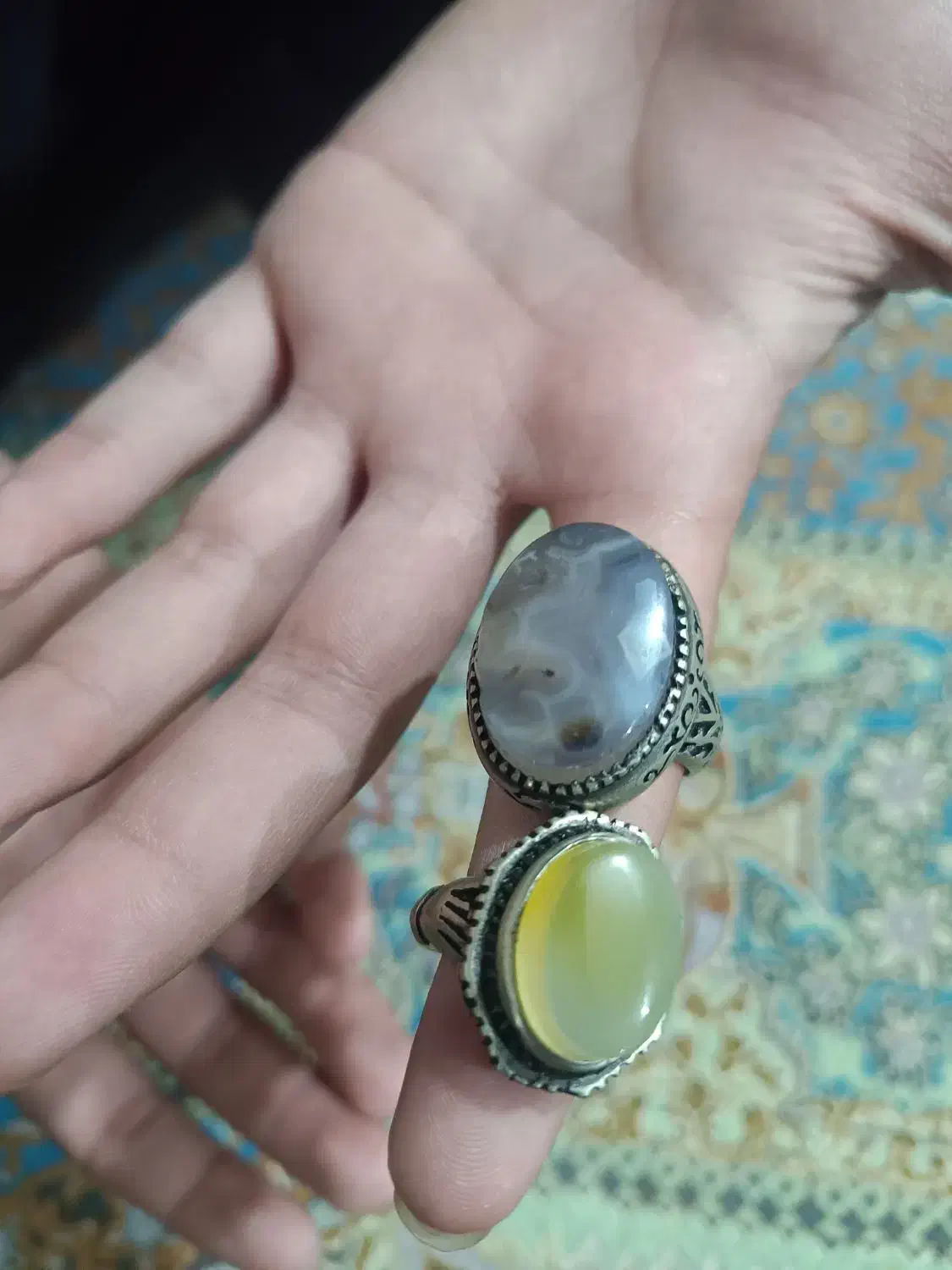 انگشتر نقره اصل|جواهرات|لالجین, |دیوار