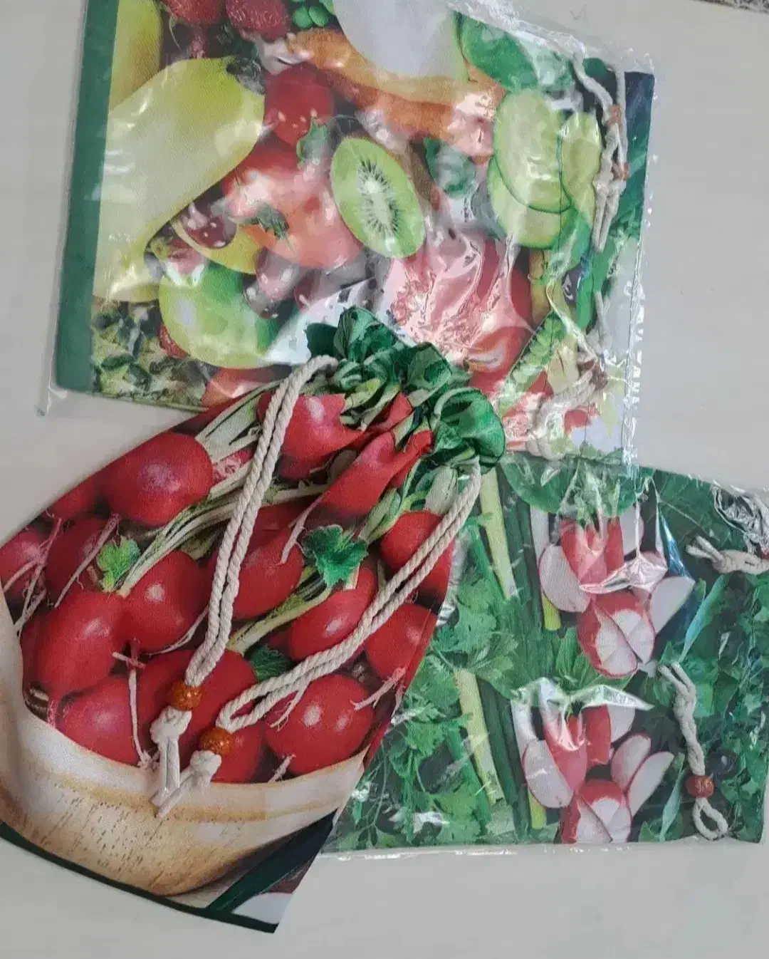 انواع کیسه های فانتزی نان و سبزی|سفره، حوله، دستمال آشپزخانه|ری, علایین|دیوار