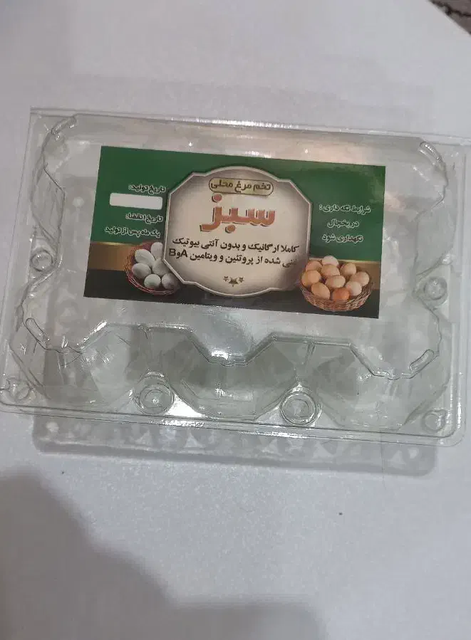 شانه تخم مرغ ۶عددی طلقی|ظروف نگهدارنده، پلاستیکی، یک‌بارمصرف|بندرعباس, |دیوار