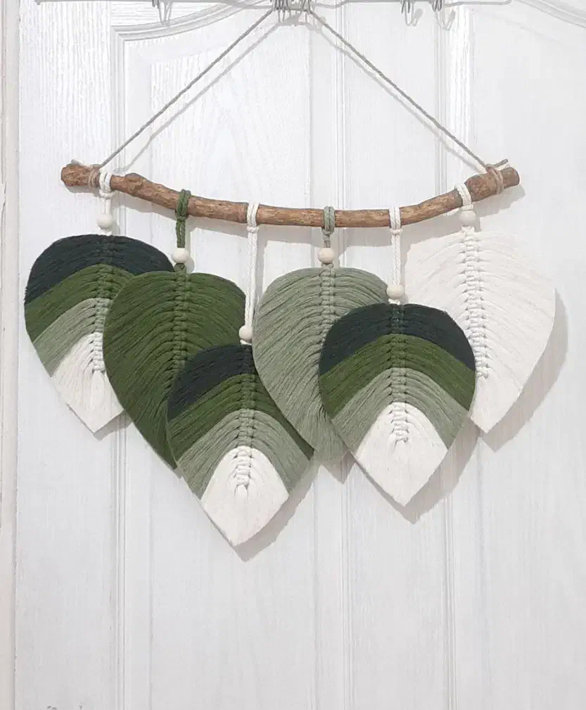 دیوار کوب مکرومه طرح زمزم جنگل|صنایع دستی و سایر لوازم تزئینی|قم, شهرک امام حسن|دیوار