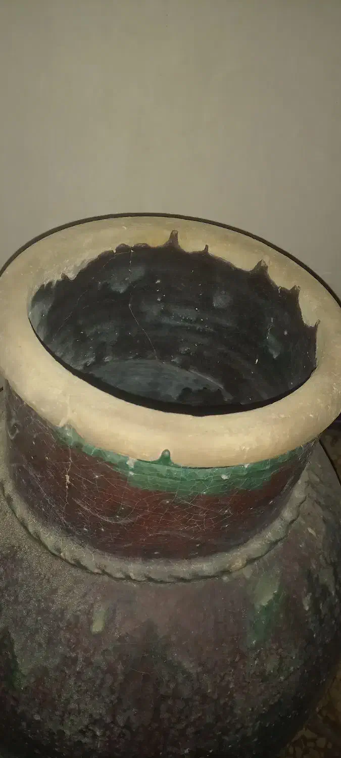 خمره داخل و بیرون لعاب عمر ۲۵ سال حداقل|صنایع دستی و سایر لوازم تزئینی|کاشان, راه آهن کاشان|دیوار