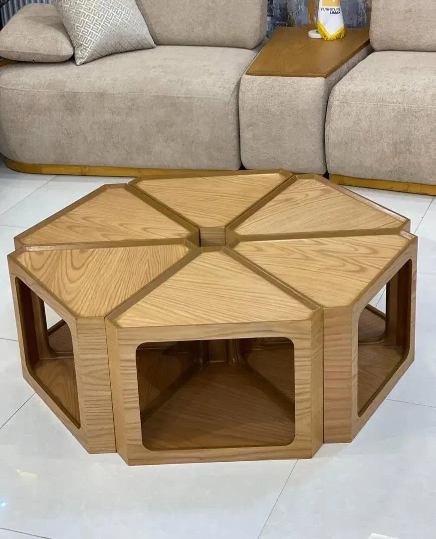 جلومبل و عسلی مدرنا روکش راش|مبلمان خانگی و میز عسلی|رشت, رودبارتان|دیوار