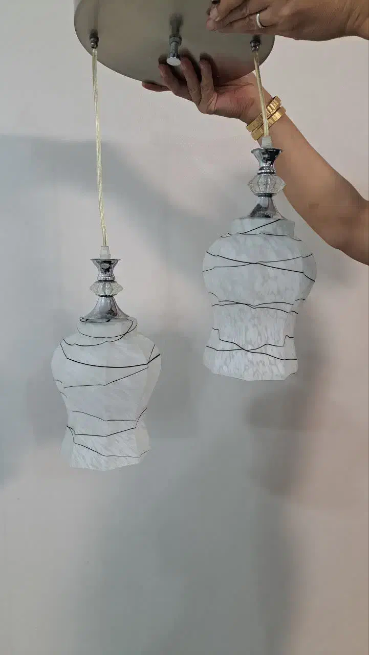 لوستر دوشاخه|لوستر و چراغ آویز|شیراز, انجیر|دیوار