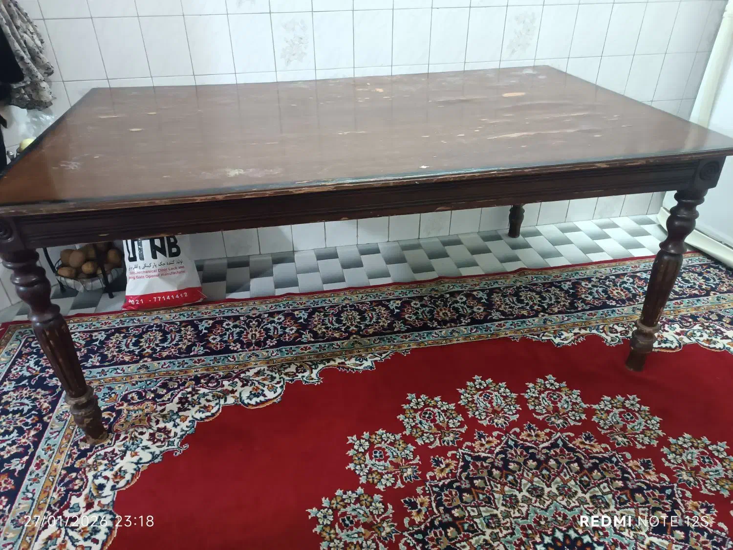 میز بزرگ|میز و صندلی غذاخوری|مشهد, پنجتن|دیوار