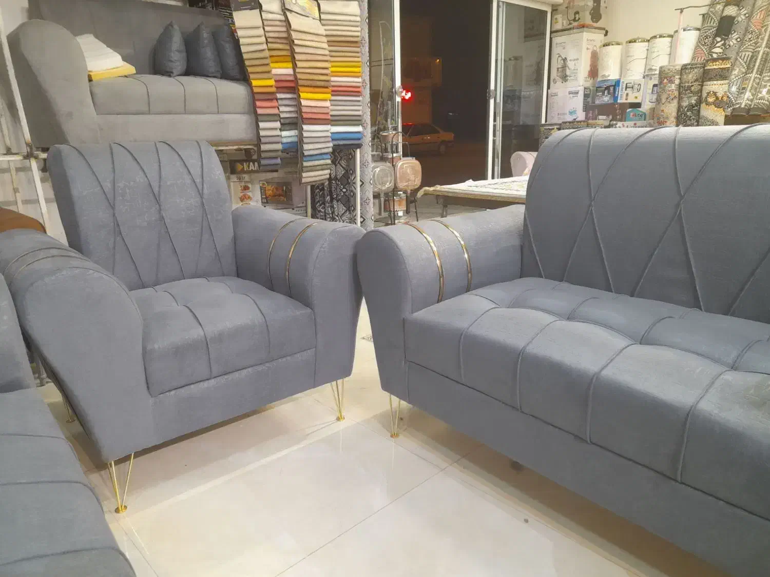 سرویس مبل ۷ نفره نیو اسکالت|مبلمان خانگی و میز عسلی|گلبهار, شهر جدید گلبهار|دیوار