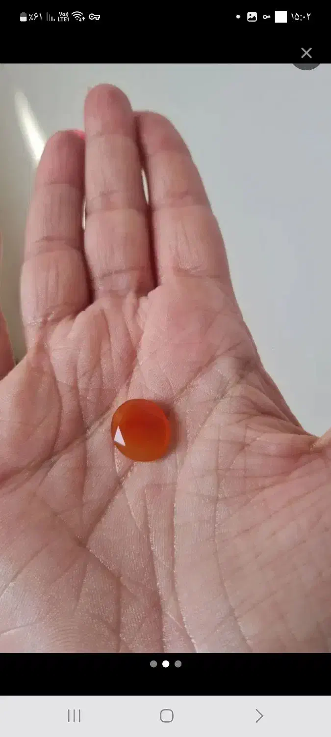 سنگ عقیق اصل شش ضلعی تراش خورده برای نگین انگشتر|کلکسیون اشیاء عتیقه|پردیس, فاز ۱|دیوار