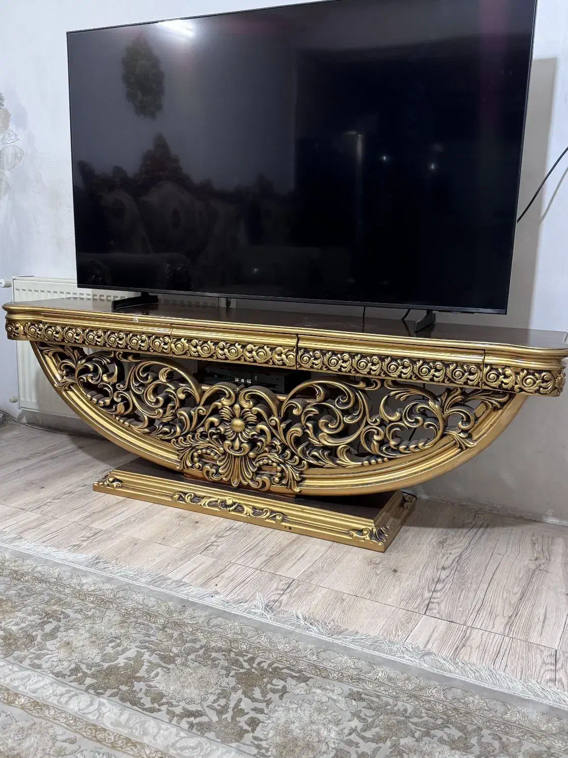 میز تلویزیون تمام چوب راش.پرکار|میز تلویزیون|تهران, شهید رجایی|دیوار