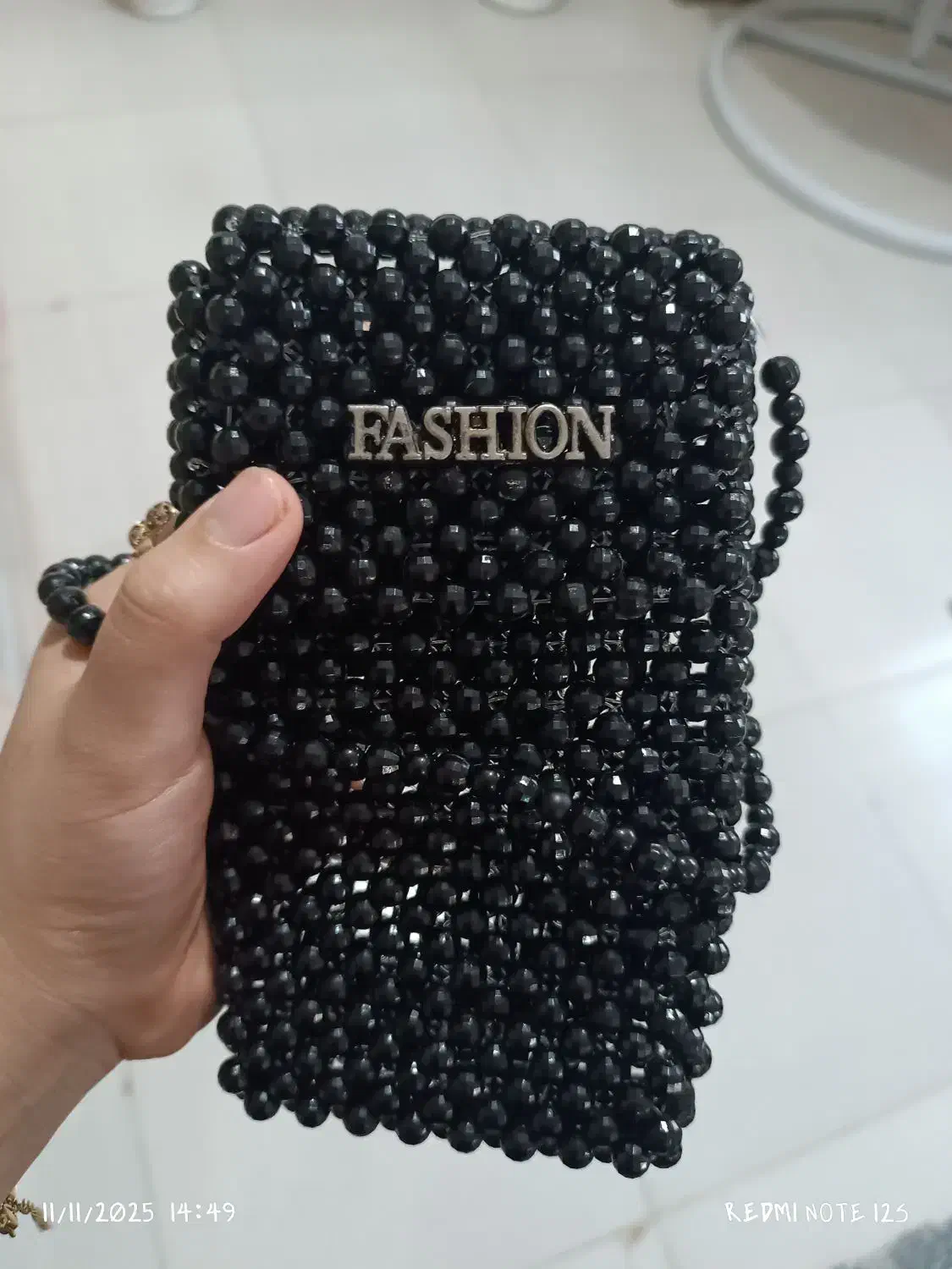 کیف مرواریدی دست دوز|کیف، کفش، کمربند|کلاله, |دیوار