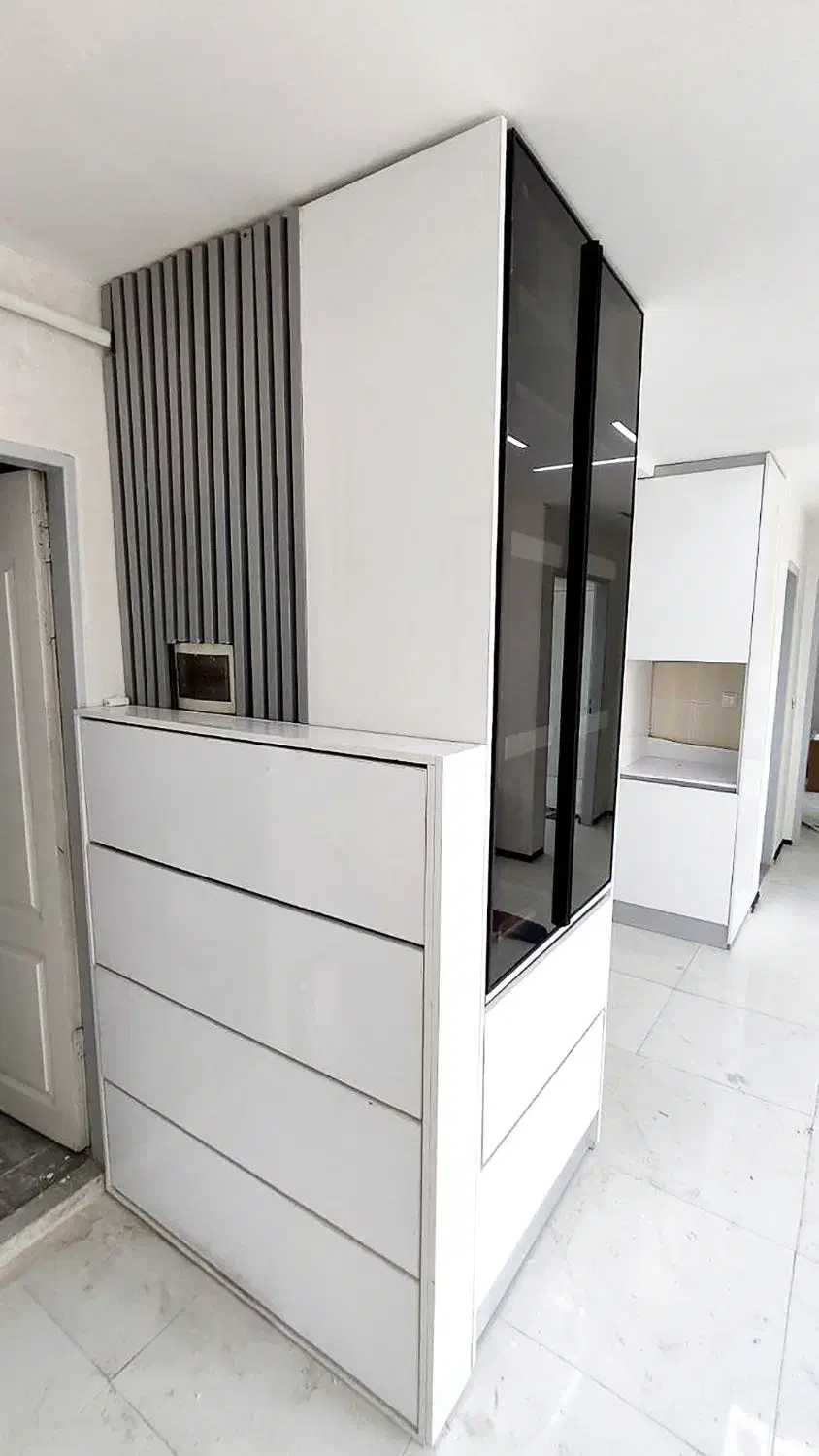 جاکفشی و کنسول با طراحی اختصاصی|جاکفشی، کمد، دراور|خمین, |دیوار