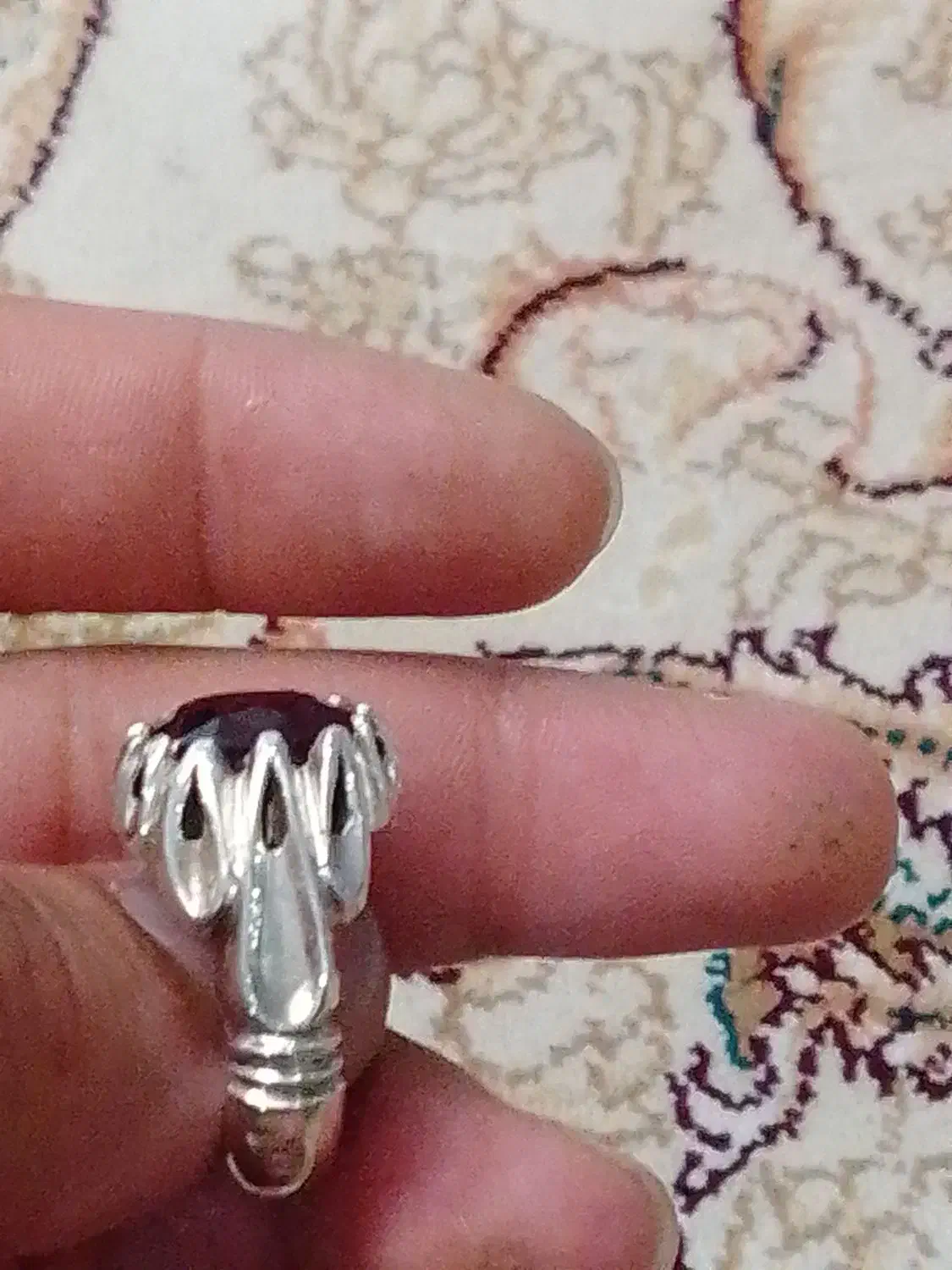 انگشتر یاقوت افریقایی درجه یک دونه اناری مردانه|جواهرات|فردیس, فرامرزیه|دیوار