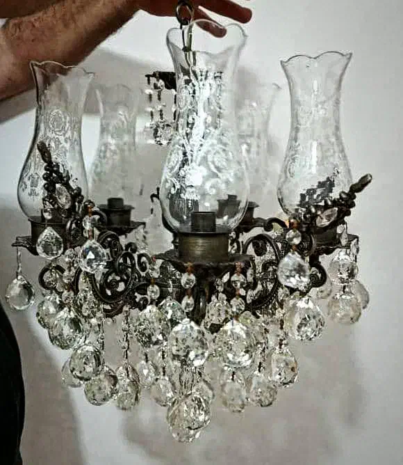 ۵عددلوستر برنز ۵شعله|لوستر و چراغ آویز|سنندج, |دیوار