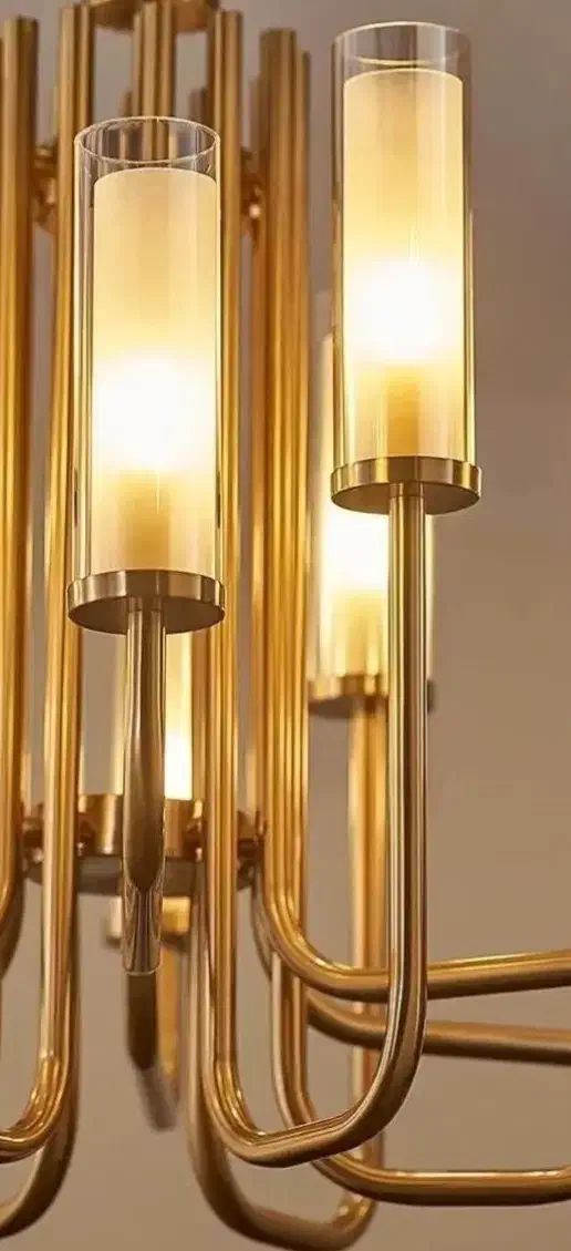 لوستر ۱۶ شاخه برنز|لوستر و چراغ آویز|کرج, عظیمیه|دیوار