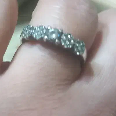 حلقه نگینی نقره|جواهرات|یاسوج, |دیوار