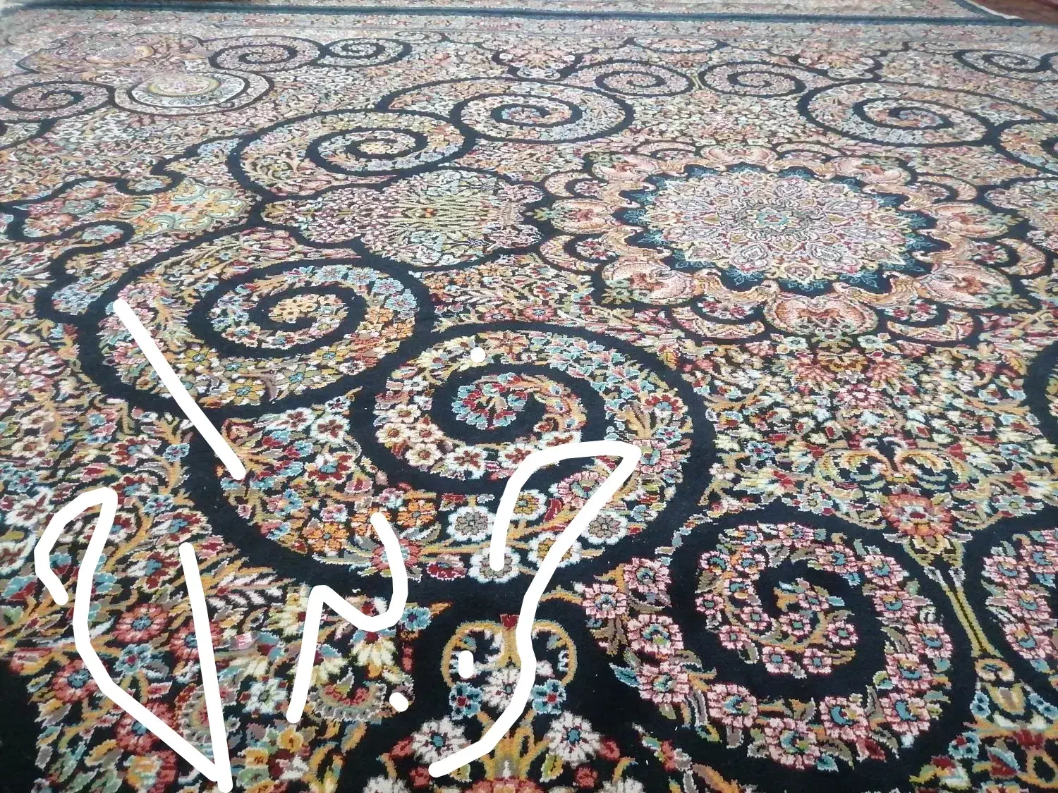 فرش|فرش|قم, ولیعصر|دیوار