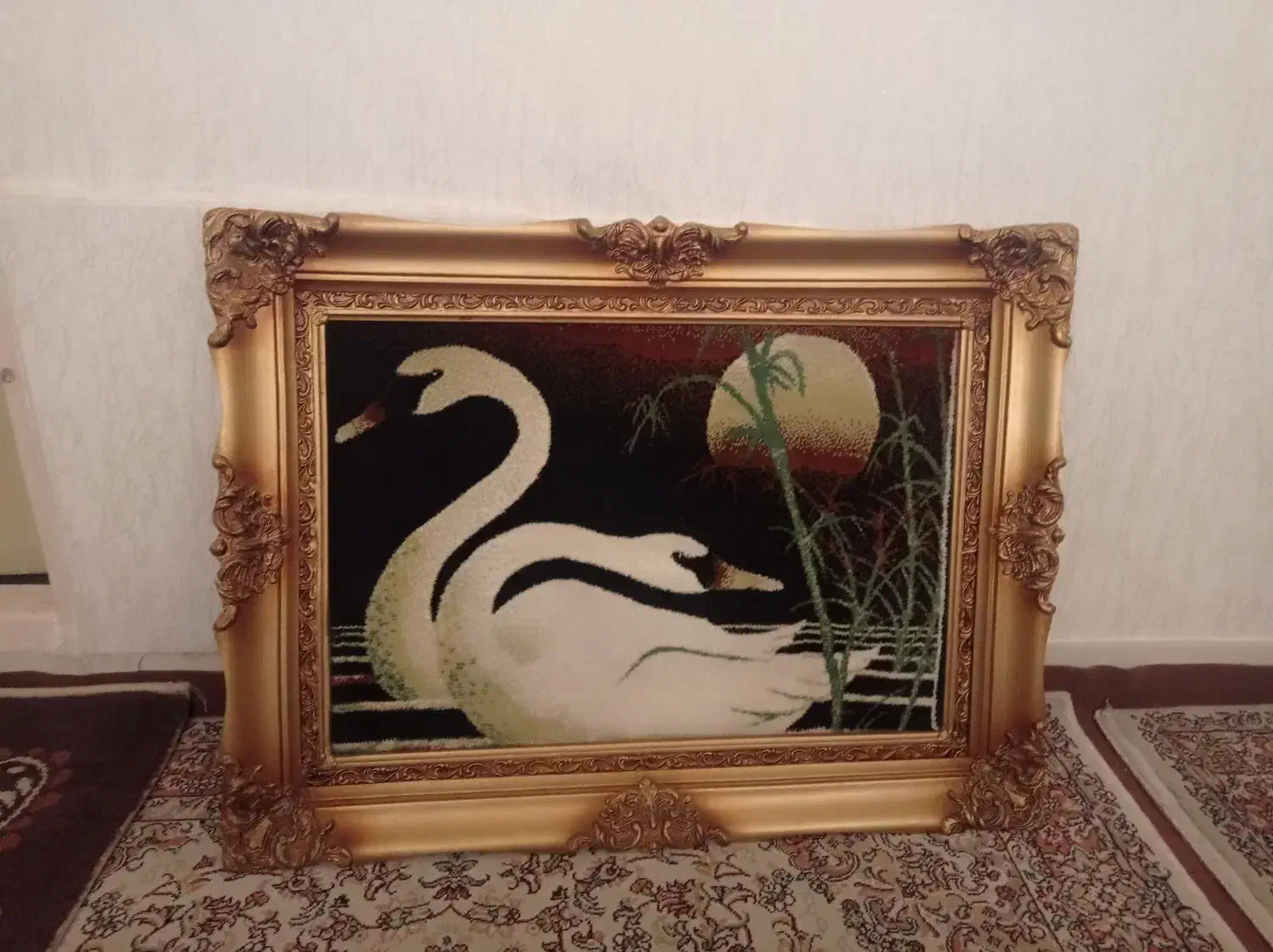 تابلو فرش دستبافت قدیمی|تابلو فرش|تهران, خانی آباد نو شمالی|دیوار