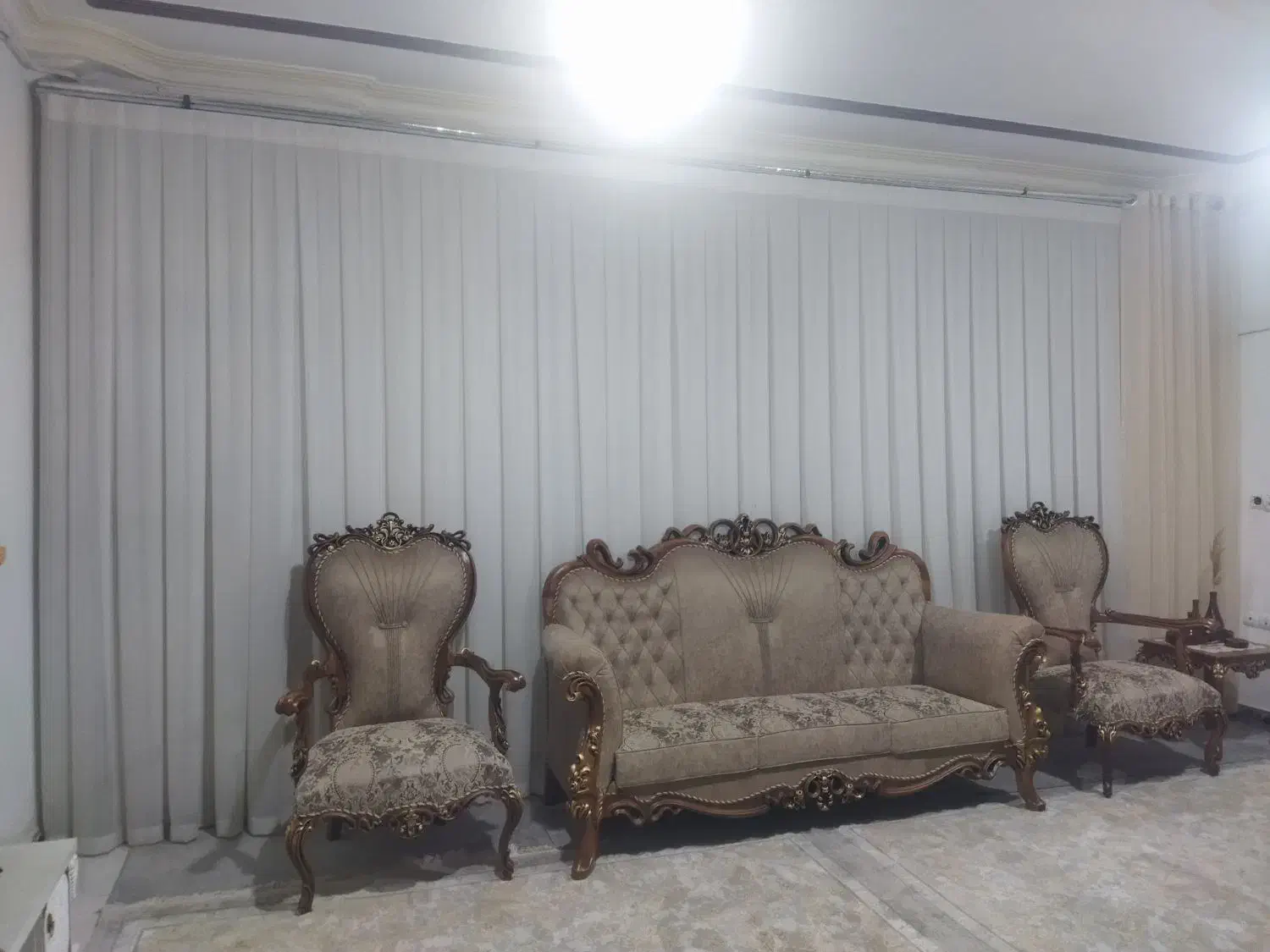 پرده حریر شاین دار خارجی|پرده، رانر، رومیزی|سرپل ذهاب, |دیوار