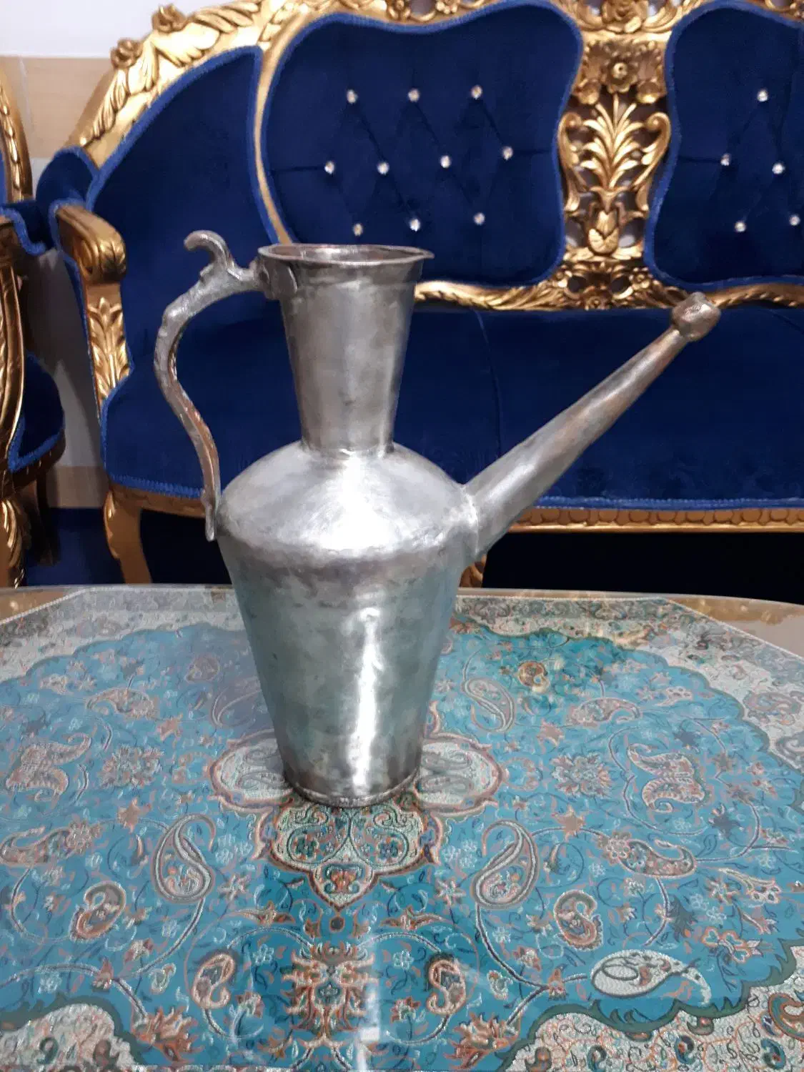 افتابه مسی قدیمی|کلکسیون اشیاء عتیقه|بیرجند, |دیوار