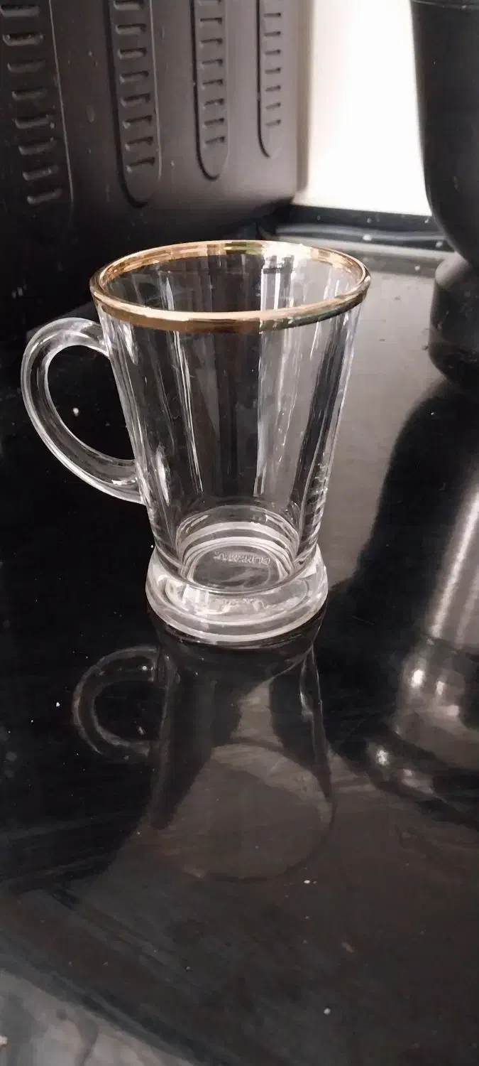 استکان انجلیکا لب طلایی|ظروف سرو و پذیرایی|کرمانشاه, |دیوار