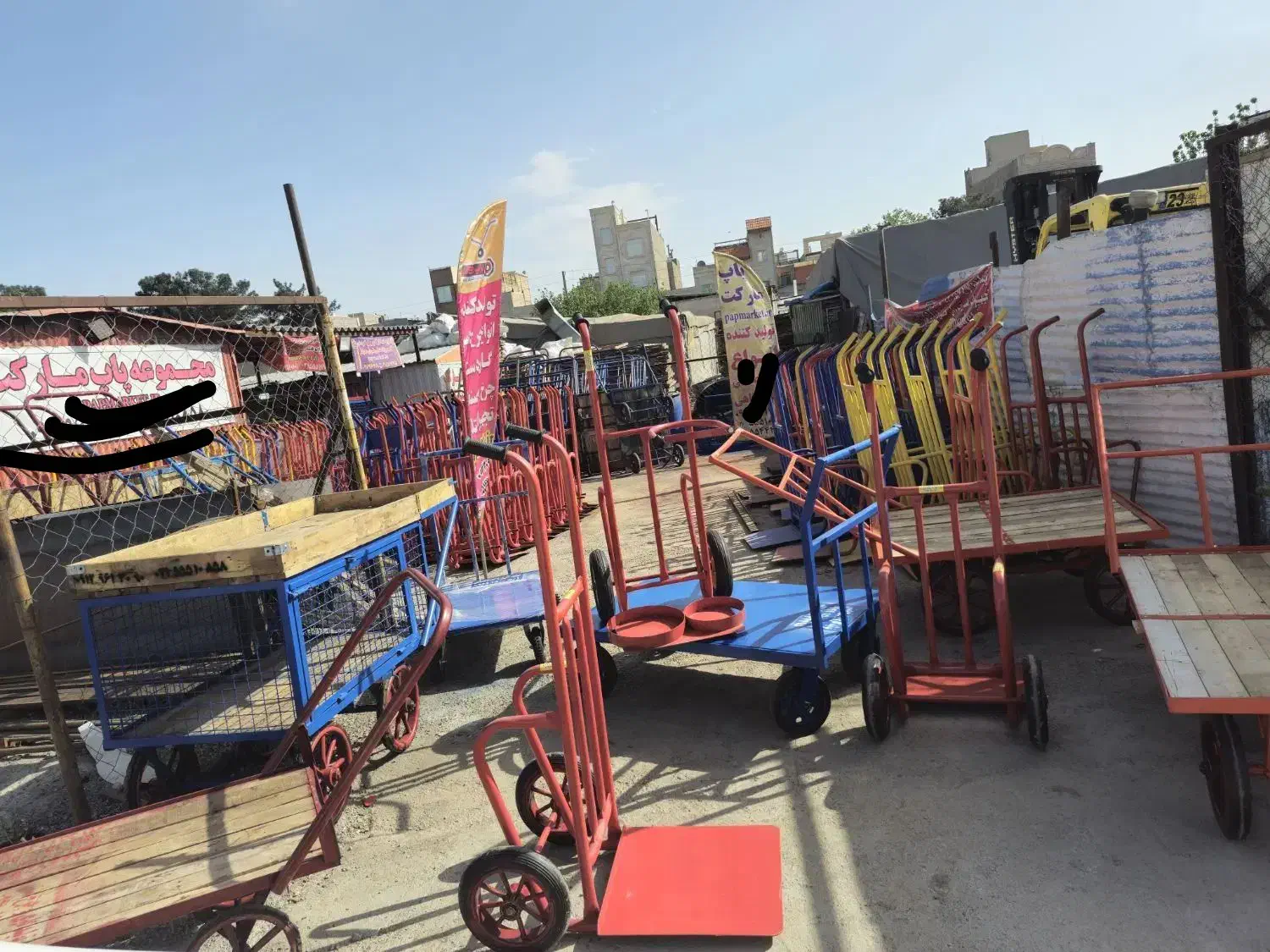 دو چرخ دستی حمل بار گاری دو چرخ (مستقیم از کارگاه)|ابزارآلات|تهران, شهید رجایی|دیوار