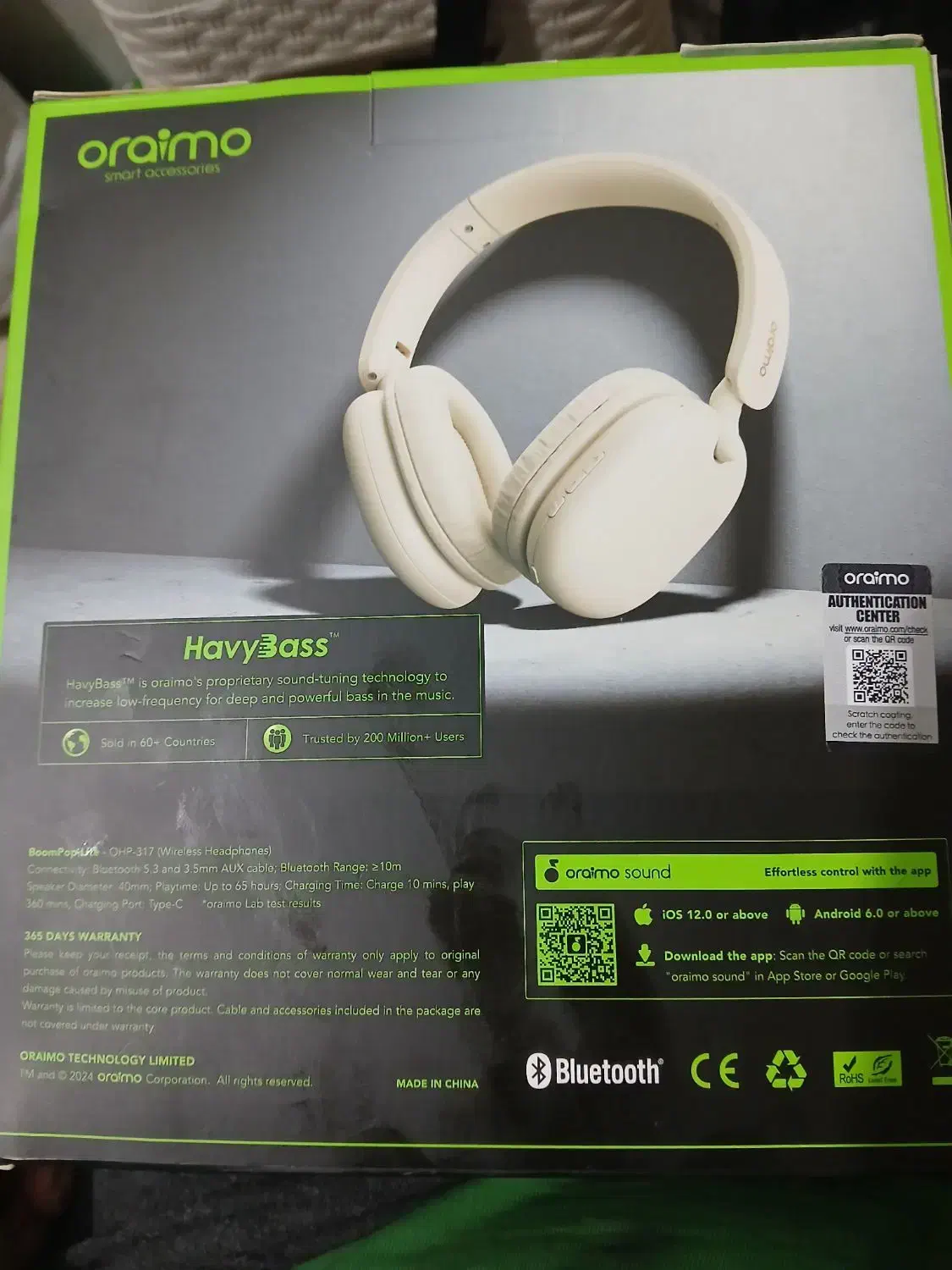 هدفون  Oraimo BOOM POP LITE OHP 317|لوازم جانبی موبایل و تبلت|تهران, ایرانشهر|دیوار