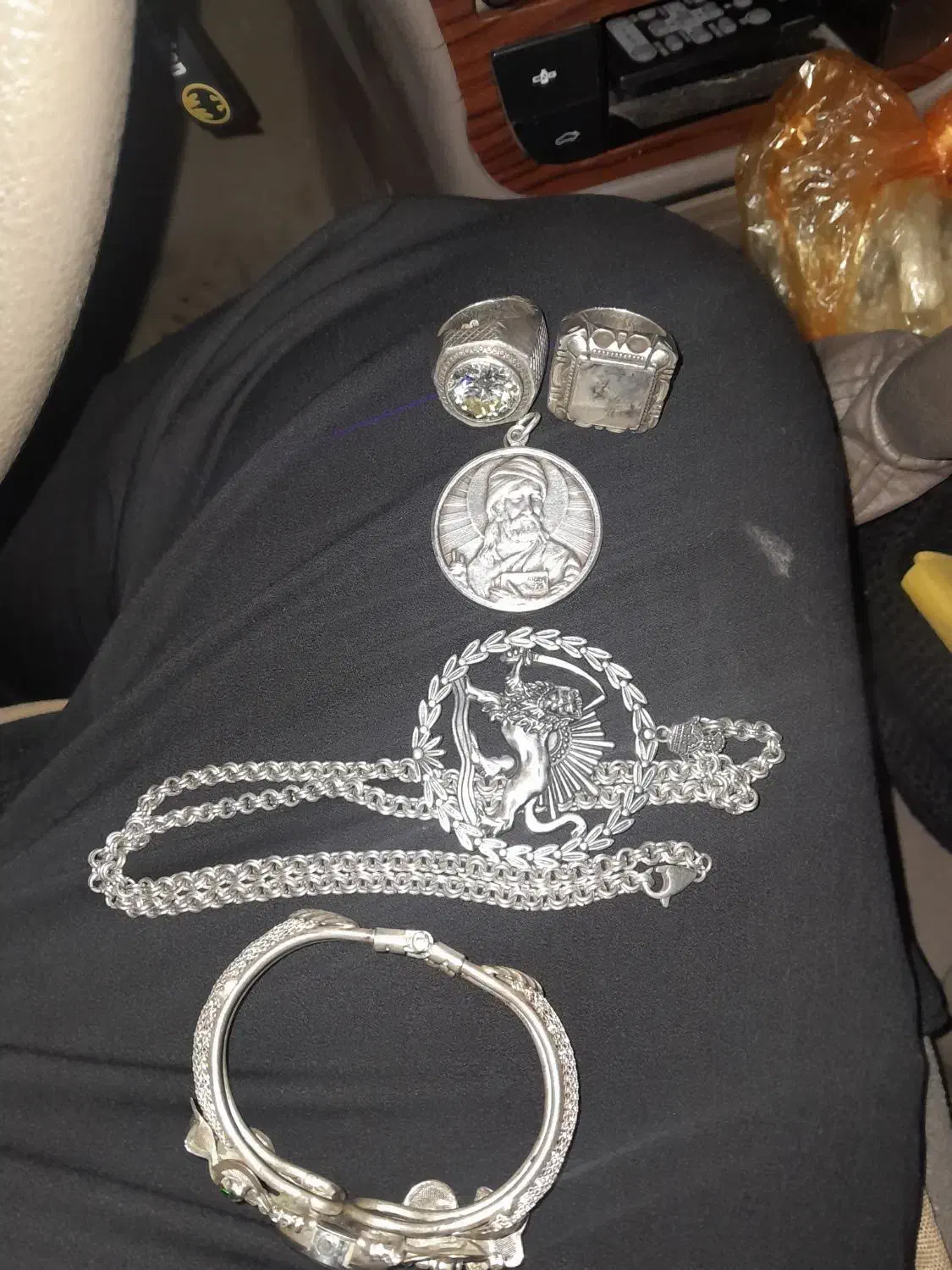 زنجیر وانگشتر نقره|جواهرات|قرچک, مهدیه|دیوار