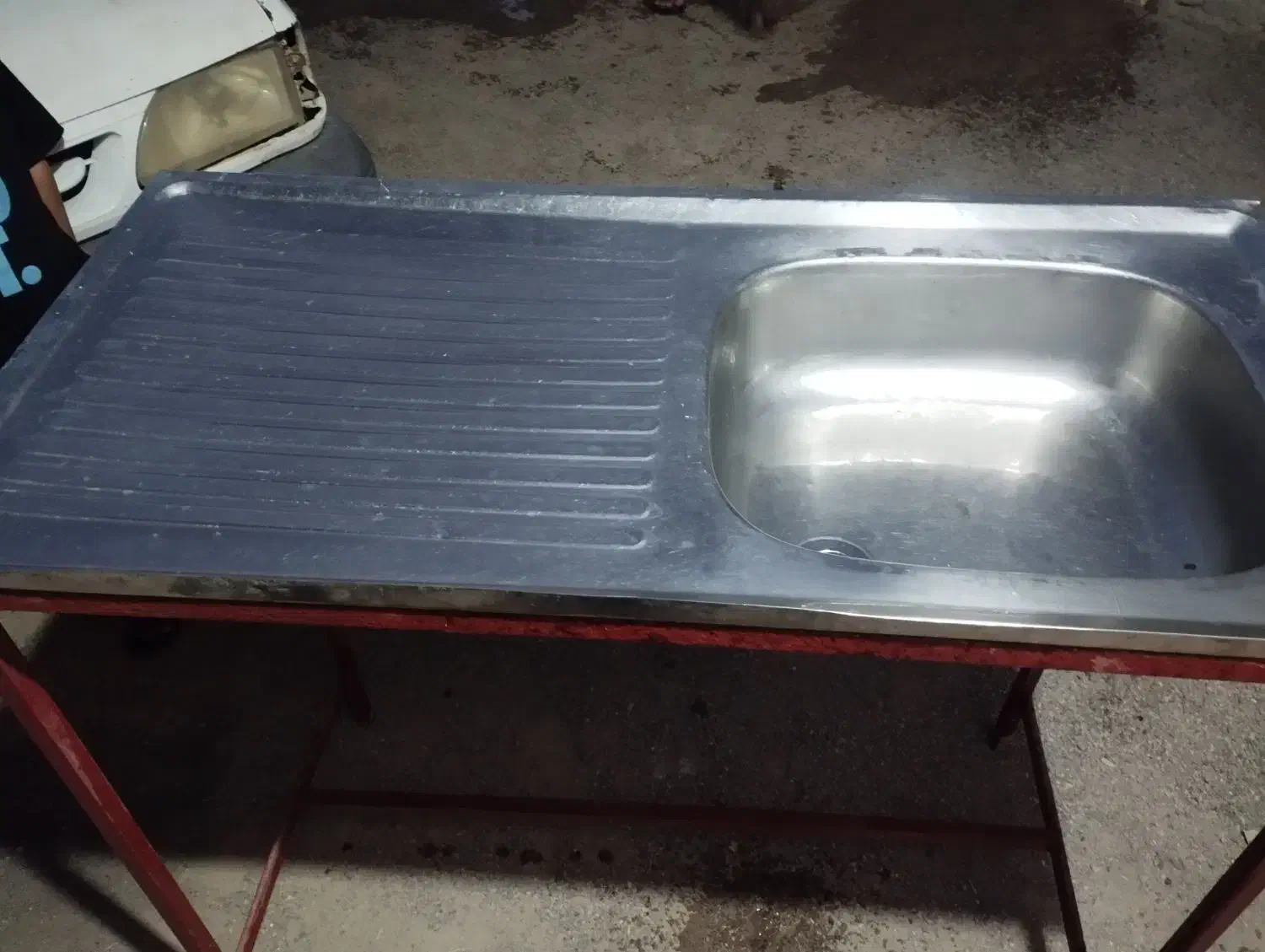 سنگ ظرف شویی همراه چهارپایه|مصالح و تجهیزات ساختمان|زابل, |دیوار