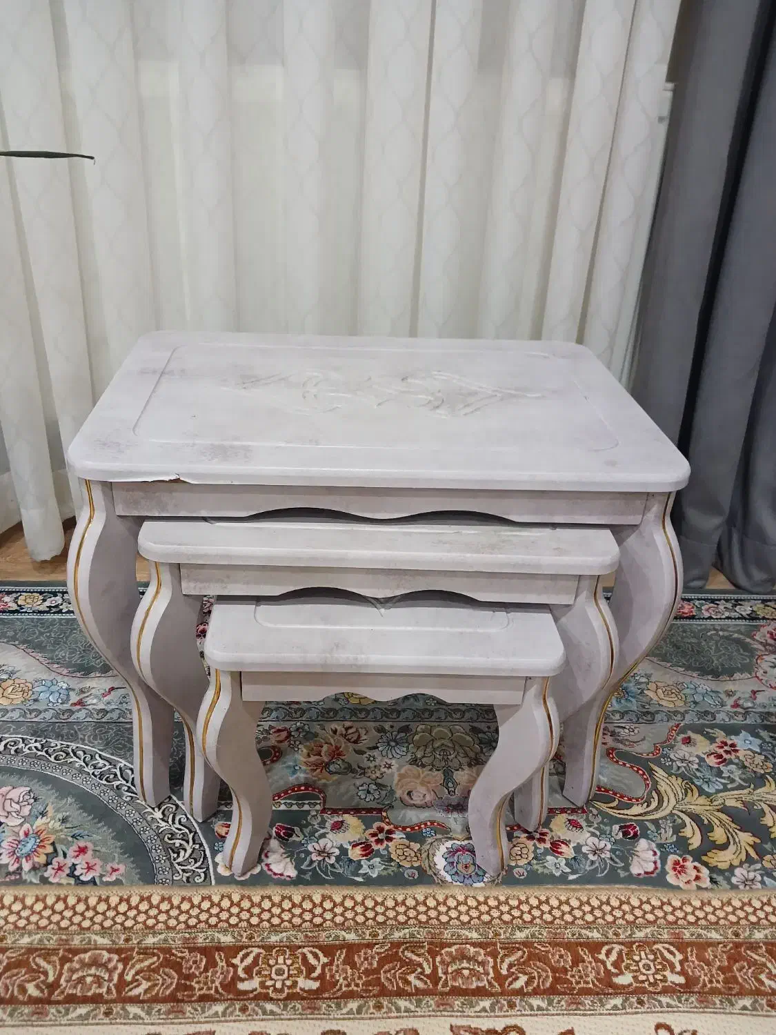 میز جلو مبلی به همراه ۳ میز عسلی|مبلمان خانگی و میز عسلی|لاهیجان, گلستان|دیوار