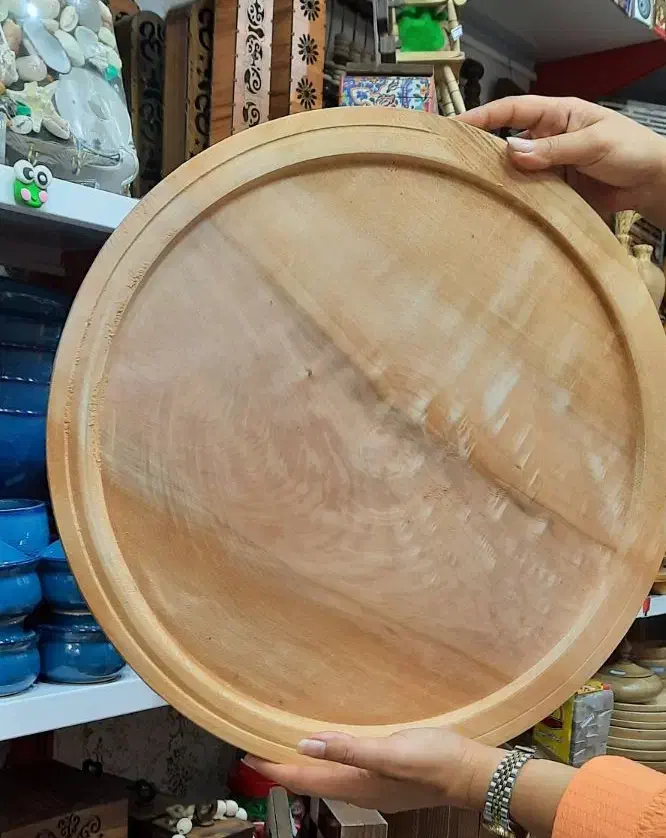 ساتور تخته سبزی گرد|ظروف سرو و پذیرایی|رشت, هلال احمر|دیوار
