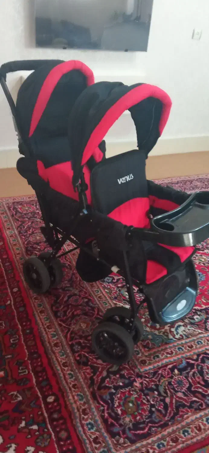 کالسکه دوقلو مارک دلیجان|کالسکه و لوازم جانبی|مراغه, |دیوار