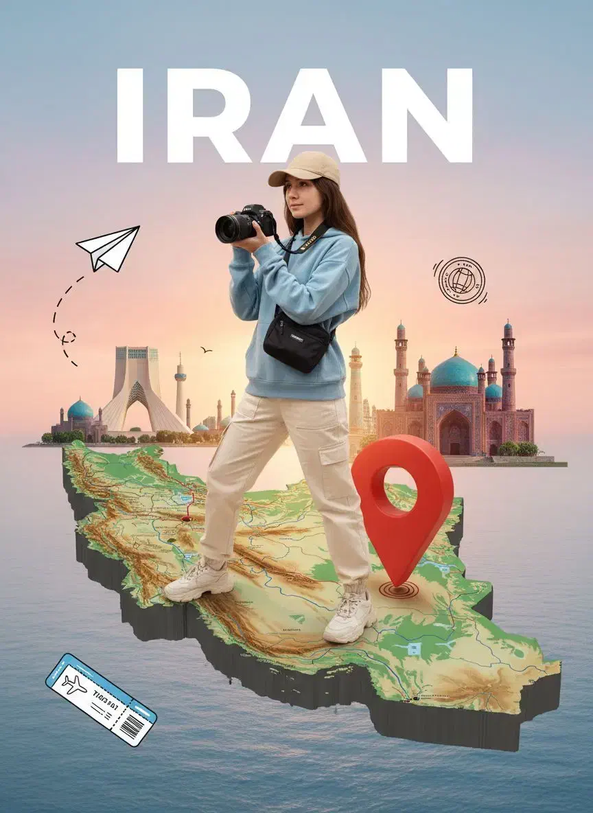 سفر کن، حتی اگر فقط با یه عکس باشه|تابلو، نقاشی، عکس|تهران, بازار|دیوار