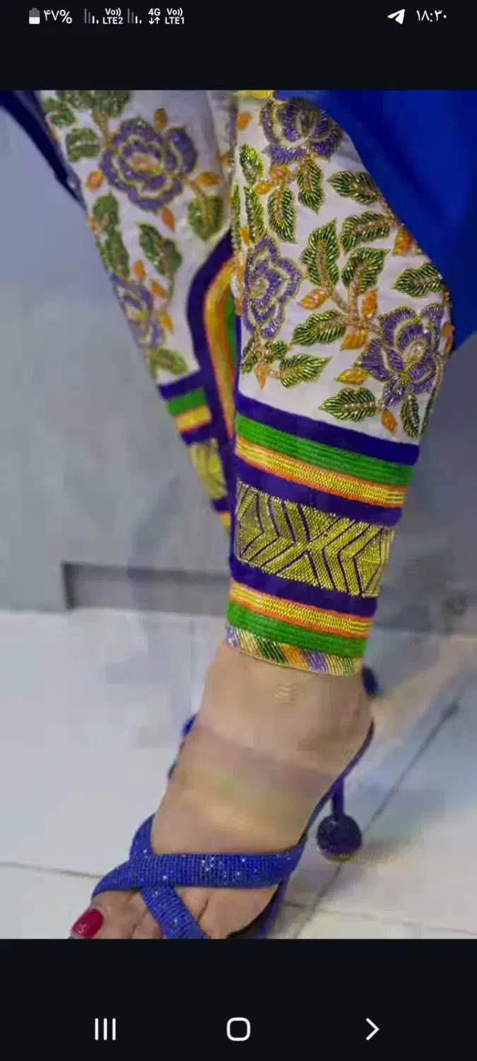 شلوار گلابتونی|لباس|رودان, |دیوار