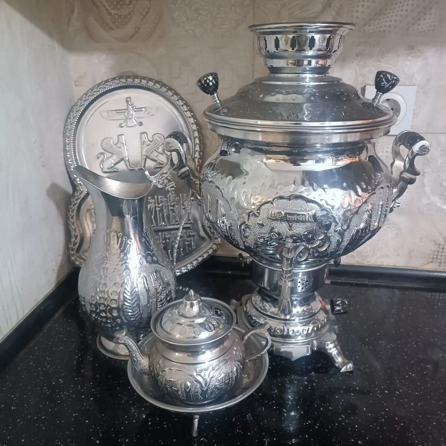 سماور گازی دلمونتی 7 لیتری|سماور، چای‌ساز، قهوه‌ساز|مشهد, نوید|دیوار