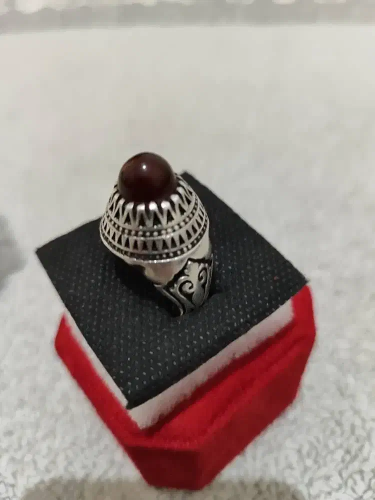 انگشتر نقره عقیق و فیروزه|جواهرات|شاهین‌شهر, خانه کارگر|دیوار