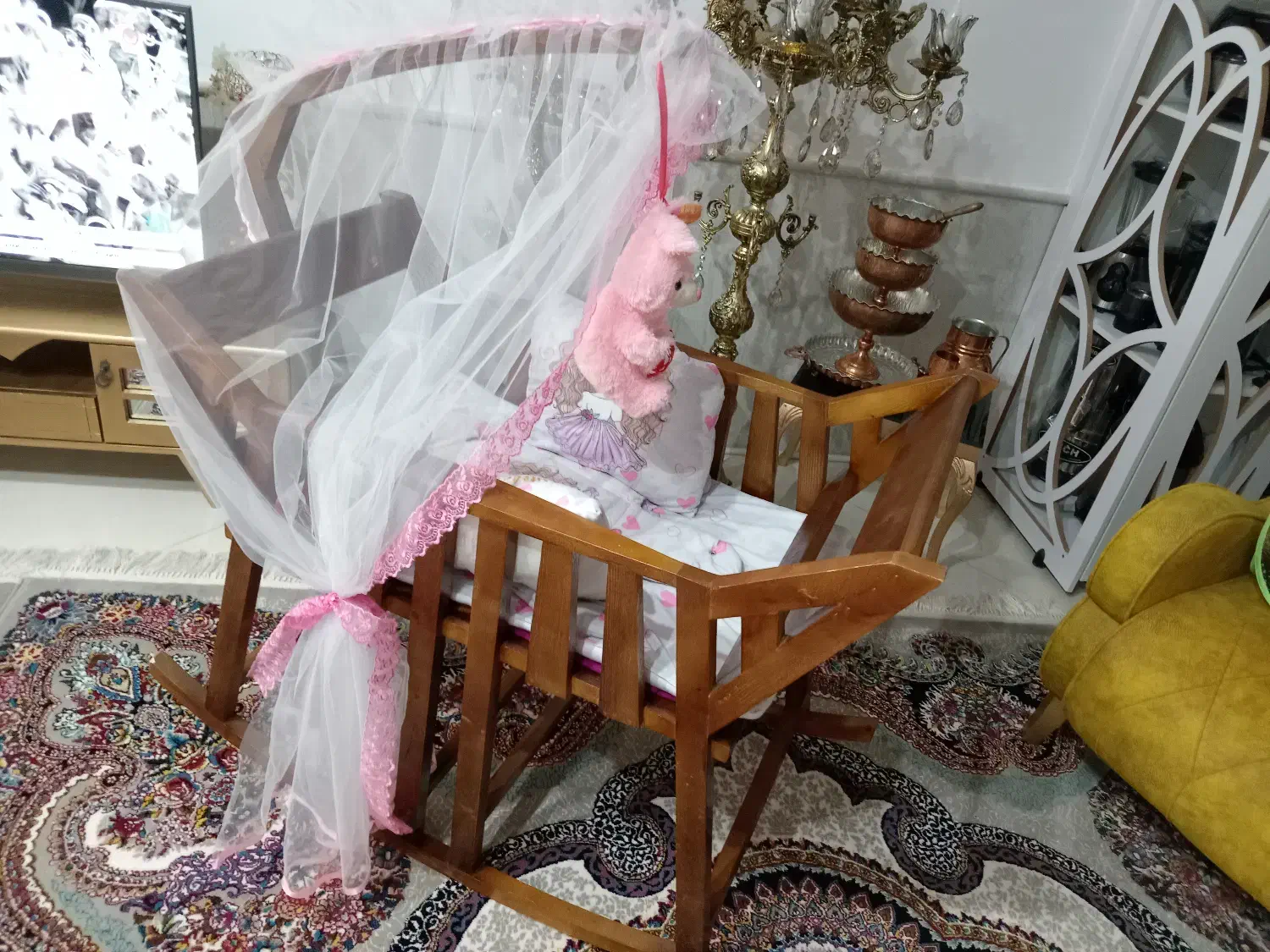 گهواره ترک طرح صندلی راک|تخت و صندلی بچه|تربت‌حیدریه, شهرک ولیعصر|دیوار