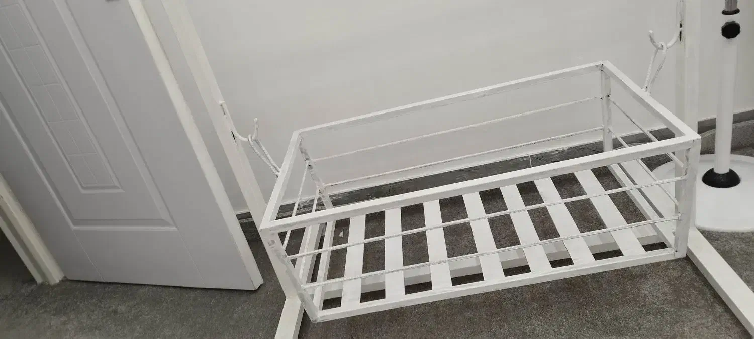 گهواره تمام آهنی نو نو|تخت و صندلی بچه|بندر کنگان, |دیوار