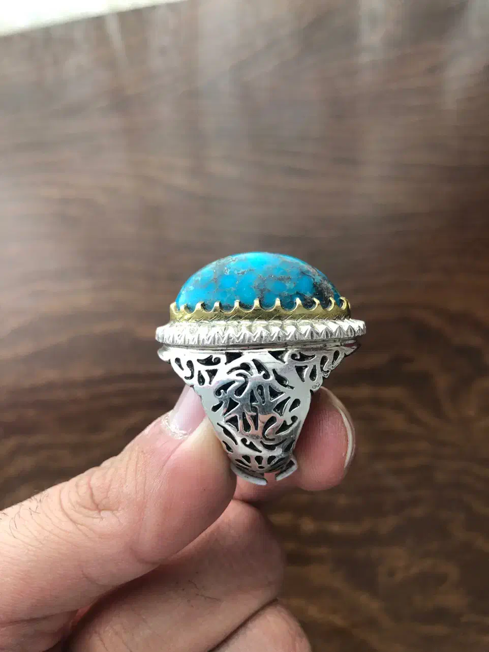 انگشتر کلکسیونی فیروزه نیشابور|جواهرات|بیرجند, |دیوار