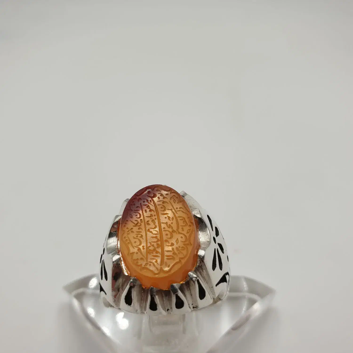 انگشتر عقیق اصل یمن پرتقالی و ان یکاد|جواهرات|خاوران, |دیوار