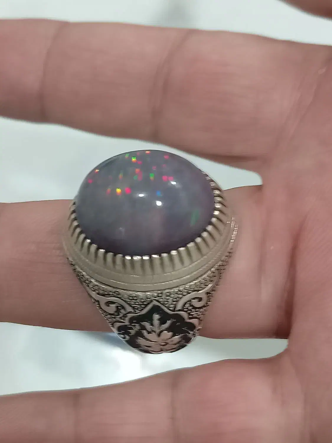 انگشتر اوپال اتیوپی معاوضه با انگشتر یا موبایل|جواهرات|تهران, اتابک|دیوار