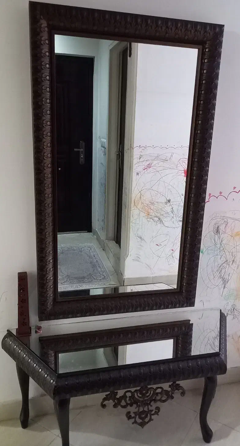 آینه کنسول سرویس خواب میز۸نفره|حراج|رشت, منظریه|دیوار