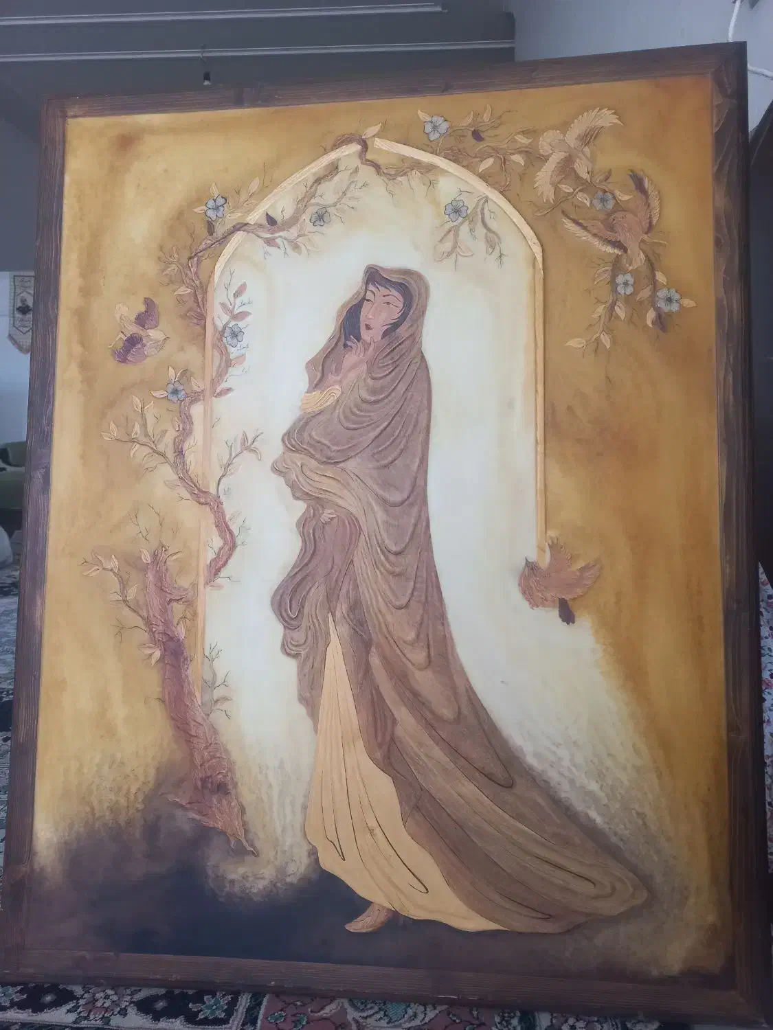 تابلو منبت معرق خیلی شیک|تابلو، نقاشی، عکس|یزد, |دیوار